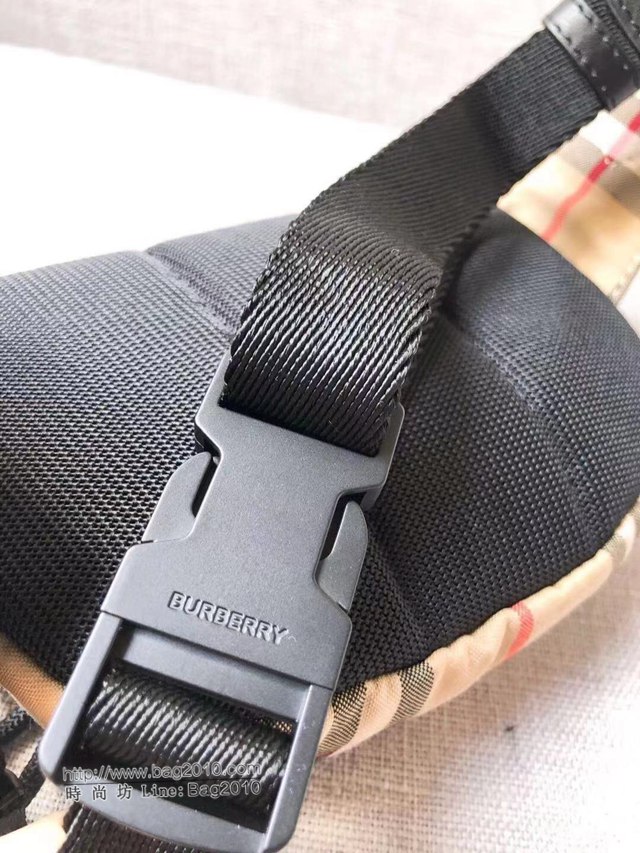 Burberry專櫃新款腰包 巴寶莉徽標裝飾ECONYL材質腰包挎包胸包  db1214